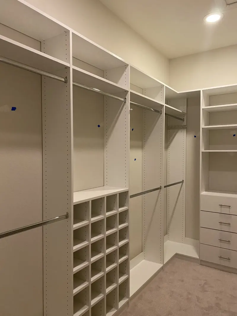Custom closet design by Eco Woodwork & Design, Oakland Park FL