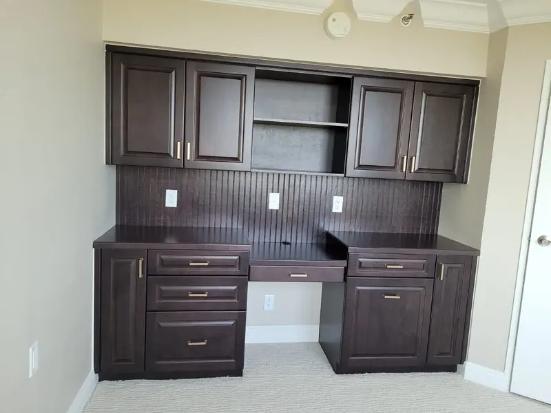 Custom office cabinetry by Eco Woodwork & Design, Oakland Park FL