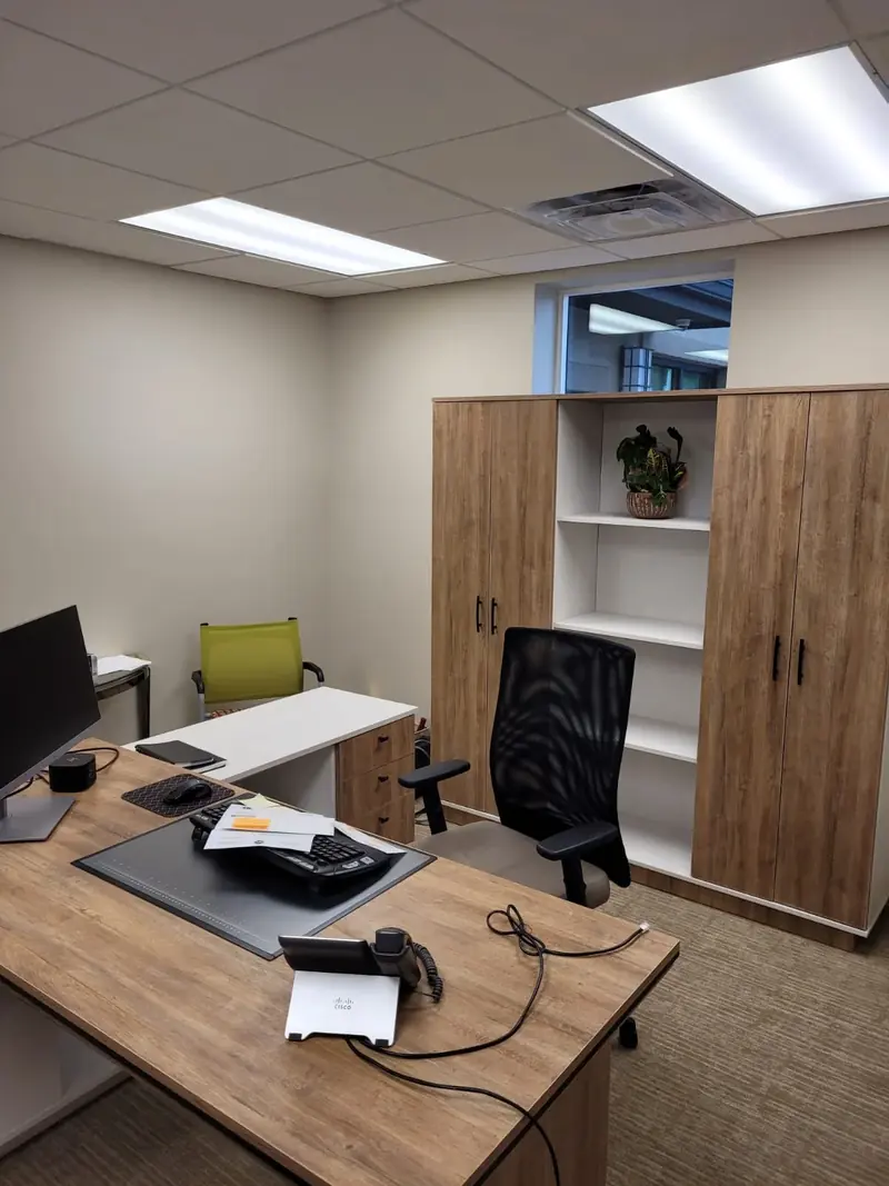Custom office cabinetry by Eco Woodwork & Design, Oakland Park FL