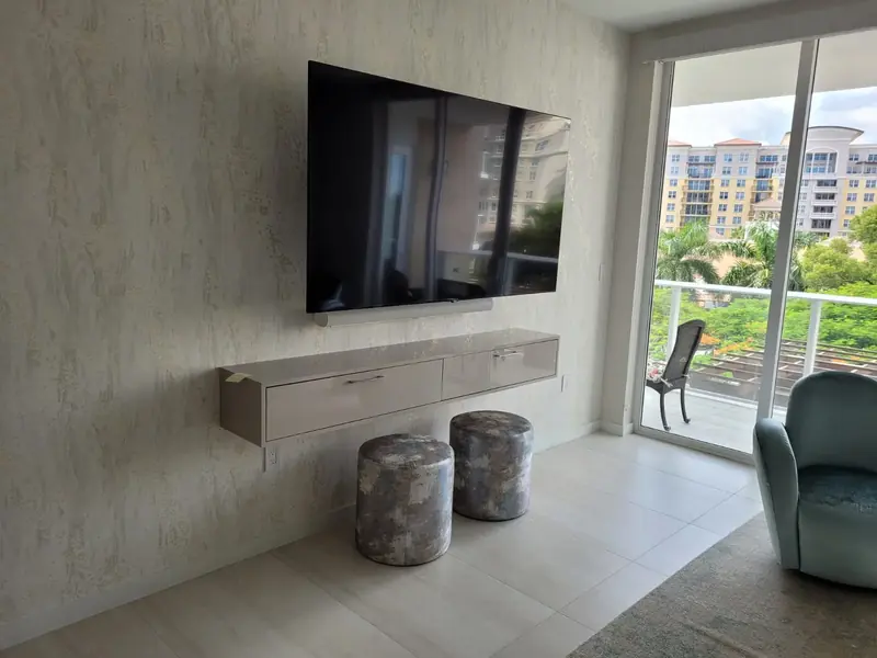 Custom wall unit by Eco Woodwork & Design, Oakland Park FL